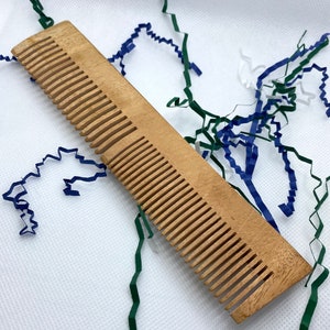 Wooden mahogany comb for healthy hair, has thick and thin bristles, luxury item, exotic wood comb, natural hair accessories, gift item