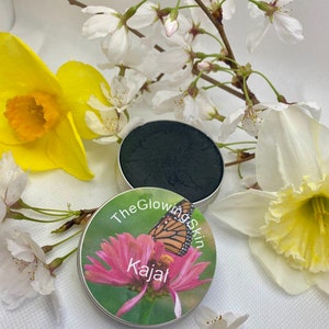 Kajol/Kajal for Holistic eye cosmetics, organic traditional makeup, Indian Kajal with ghee, natural eye definition, Ayurvedic eye liner