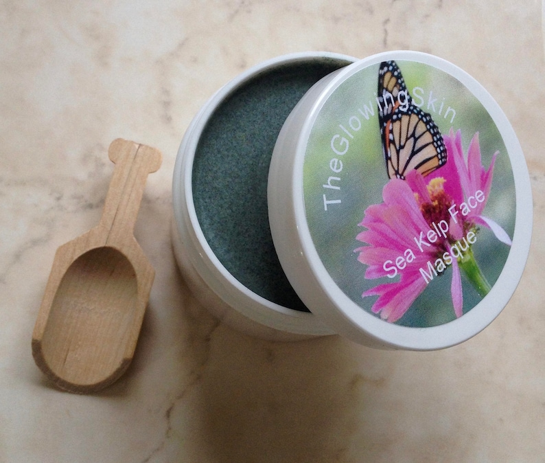 Seaweed and peppermint oil based face scrub for year round bright skin.