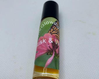 Rosewood Musk Perfume Oil: Tuberose  Sandalwood Blend, 10ml