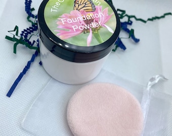 Mattierendes Foundation Powder: Natürliches Make-up, Aloe & Pfeilwurz, 2 oz