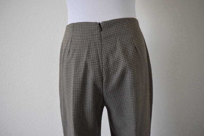 1980's Polyester Plaid Trouser | Etsy