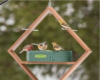 Covered Ground Platform Feeder Etsy
