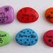 Painted Stone, Custom Painting, Pebble Magnet, Personalised Card Alternative, Birthday Magnet, Painted Rock, Thank you Magnet, Hand Painted