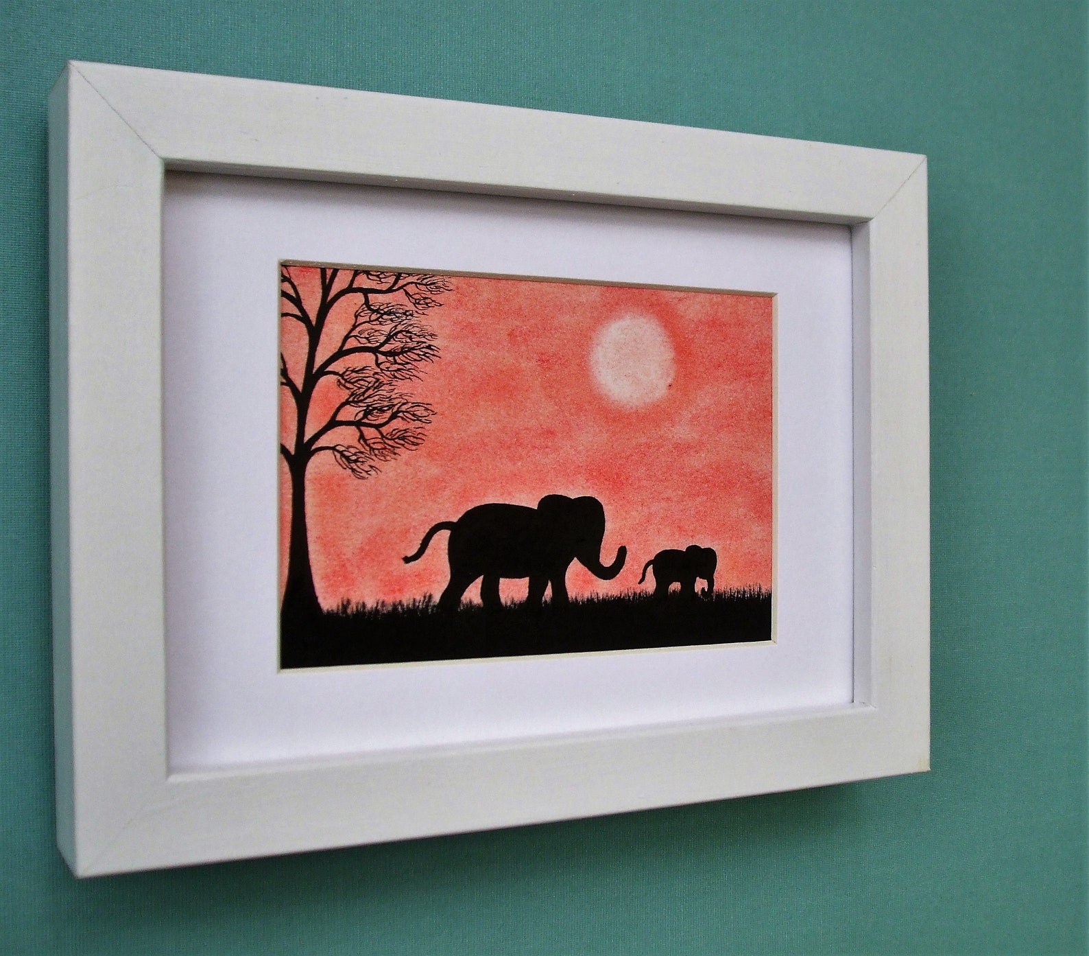 Elephant Mothers Day Gift Art Print Daughter Baby Animal Etsy