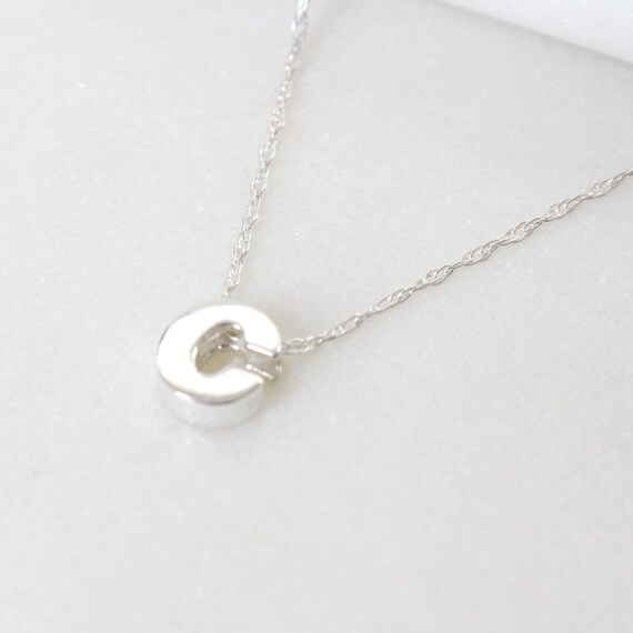 Letter C Sterling Silver Initial 