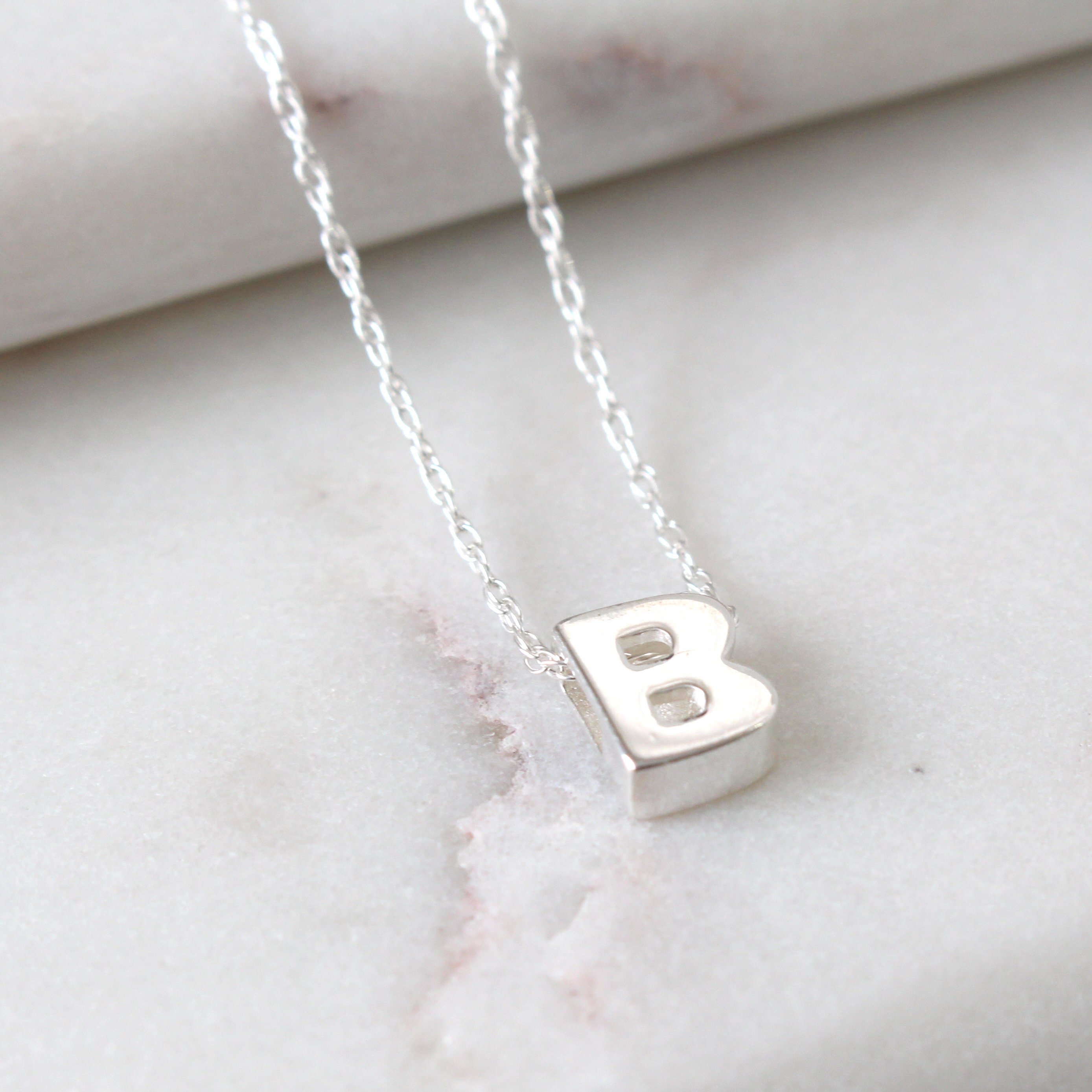 Pendant Necklace Letter Necklace - Etsy 