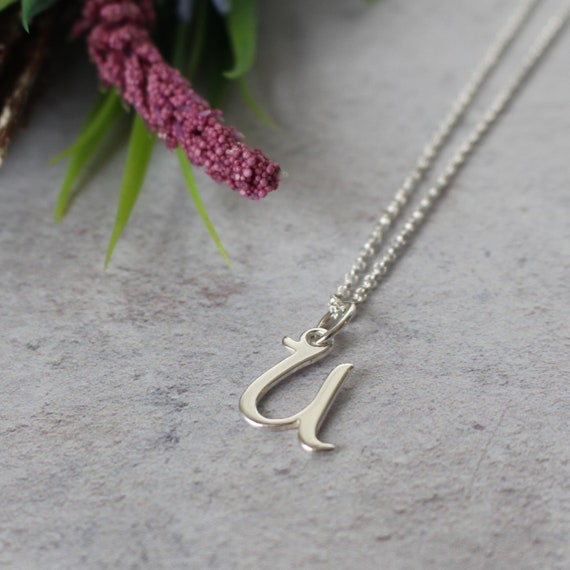U letter necklace discount
