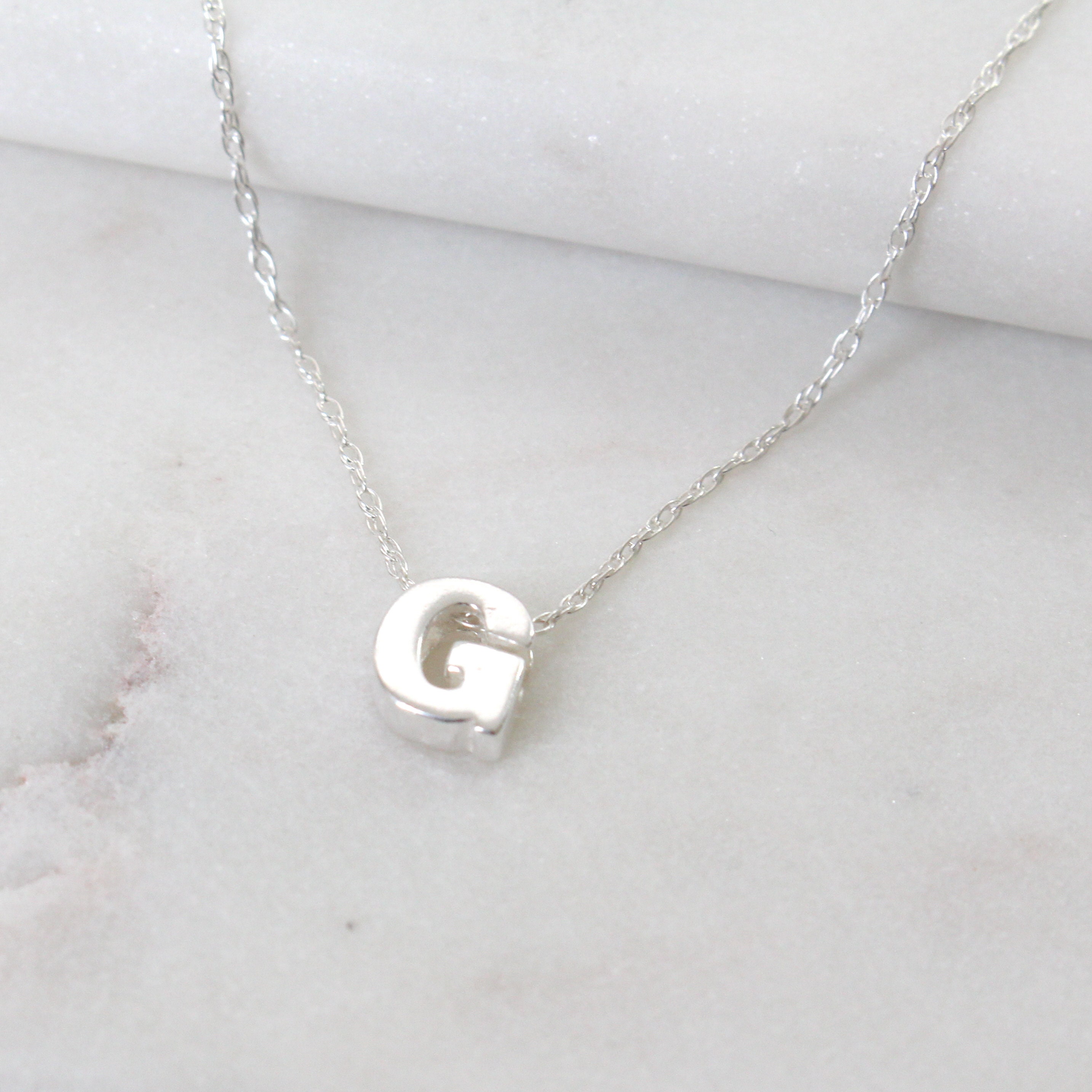 Shiv Jagdamba Initial G Letter Necklace Personalized Letter Charm Pendant  Jewelry Gift Sterling Silver Stainless Steel Pendant Price in India - Buy  Shiv Jagdamba Initial G Letter Necklace Personalized Letter Charm Pendant