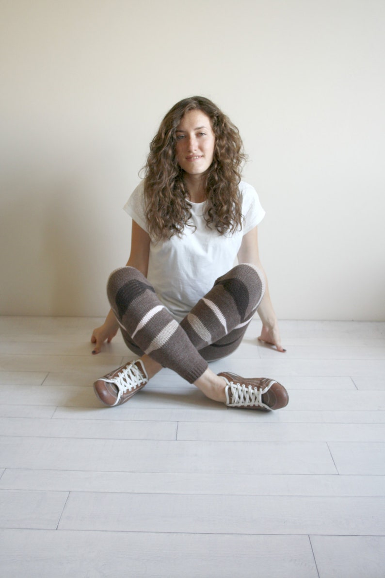 colorful striped leggings