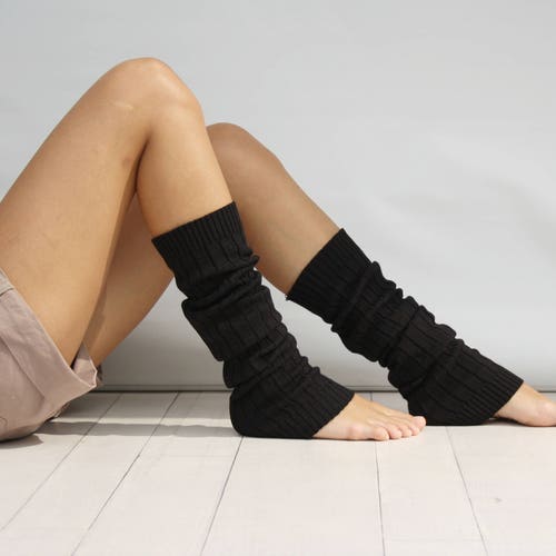 Leg Warmers Women Black Ribbed Knit Leg Warmers Dancing Leg Etsy Australia