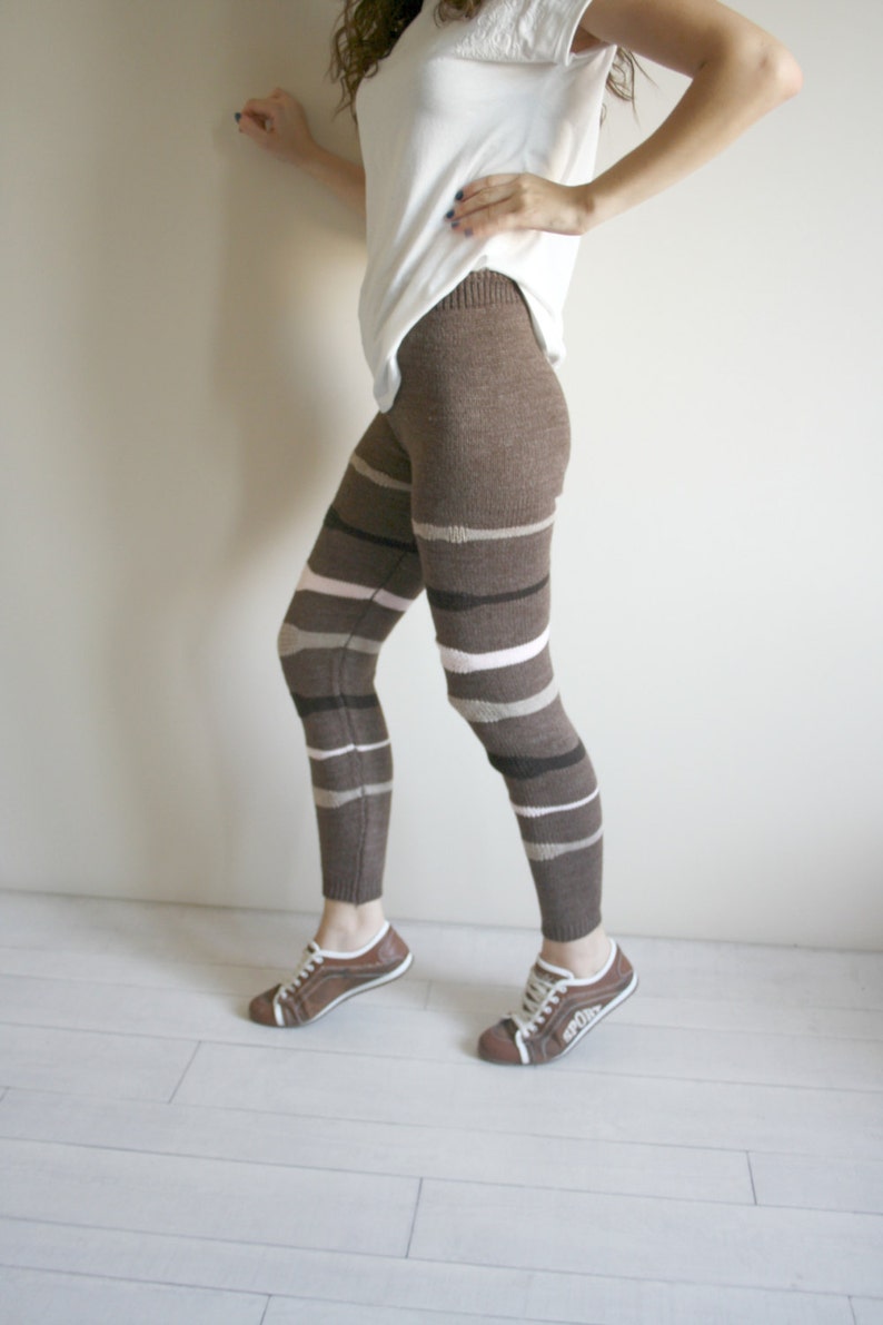 colorful striped leggings