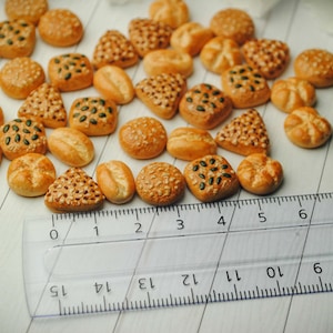 Bread Pretzel Rolls Bakery Kitchen Ware Backstube Bun Hamburger Dollhouse