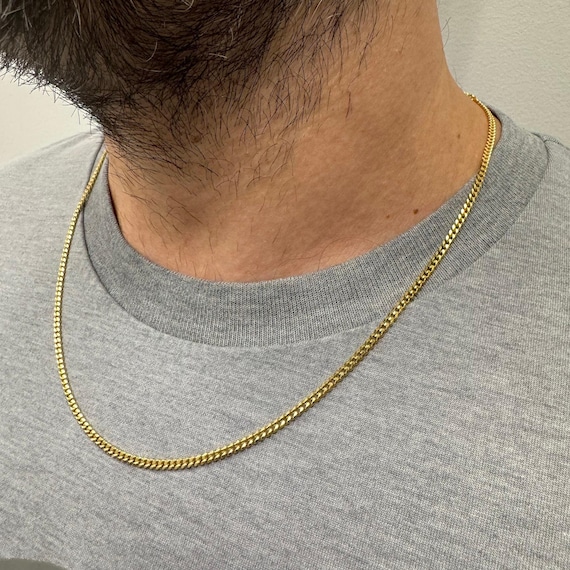 Catena in oro 14k Oro giallo massiccio/oro rosa 585 Scegli la lunghezza