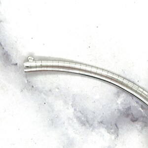 14k White Gold Chain in a Classic Omega Design (4.00 mm) main image 0