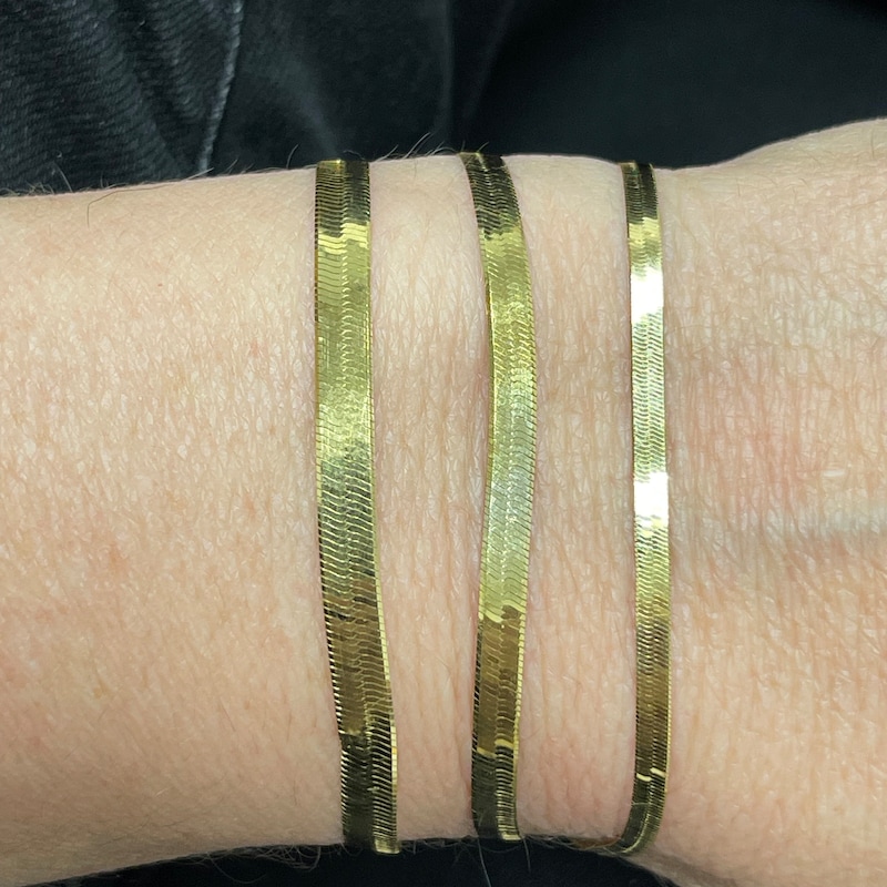 Thick Herringbone Bracelet main image 1