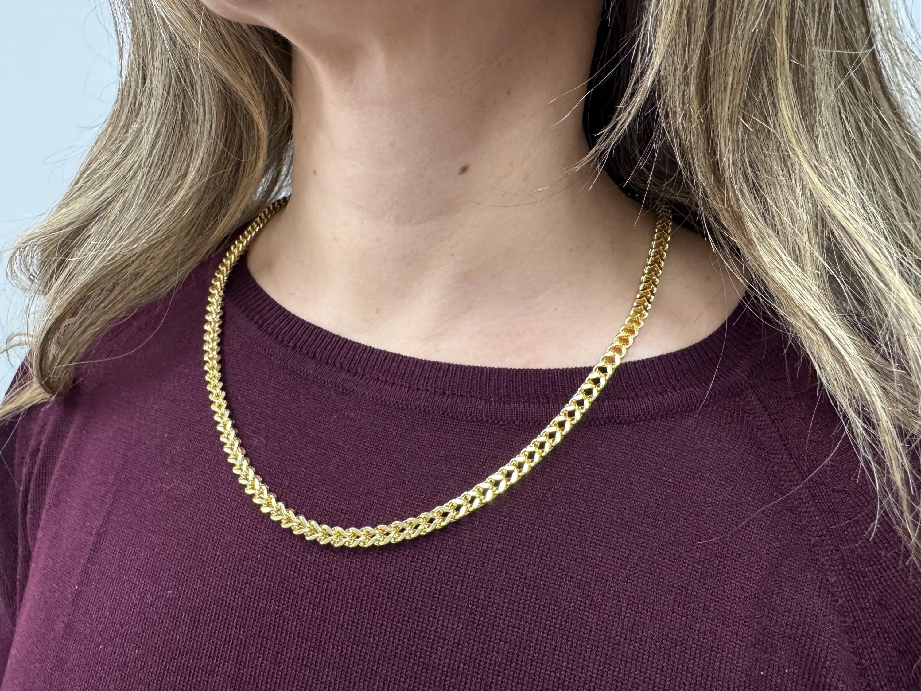 Collana Con Catena A Corda In Oro Massiccio 18 Carati Da 3,0 Mm - Foto 12