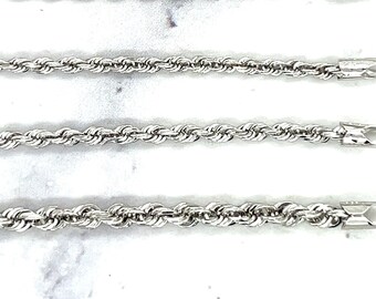 Collana media Rose Bagatelle Oro bianco e diamanti