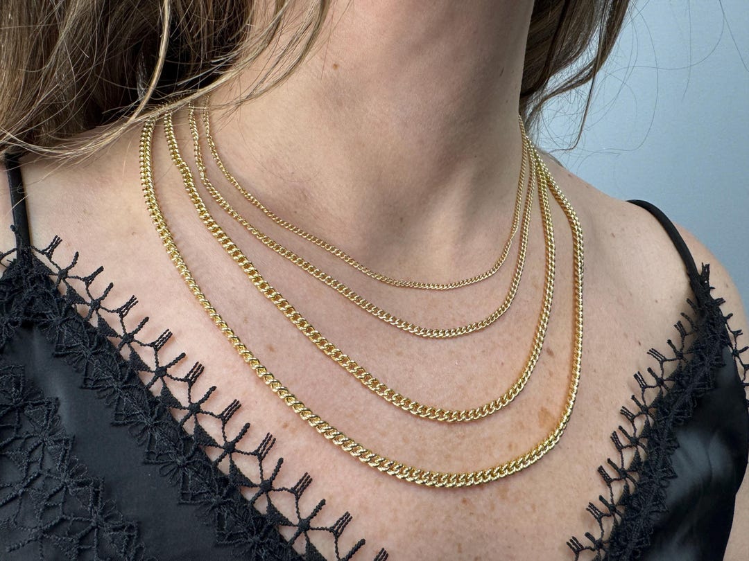 14k Yellow Gold Light Gourmette Chain (2.20 mm) main image 1