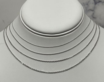 Solid 14k White Gold .95mm Box Foot Chain Ankle Bracelet Anklet 並行輸入品