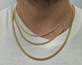 10Kイエローゴールド リアルマイアミキューバンリンクチェーン