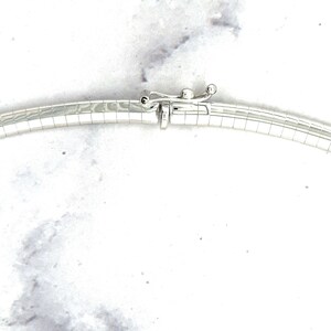 14k White Gold Classic Omega Style Chain (2.00 mm)