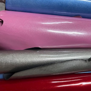 Patent leather, shiny/sparkle patent leather, red, blue, silver, pink patent leather, square feet leather
