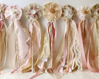 12 Wedding flower wands, bouquet alternative