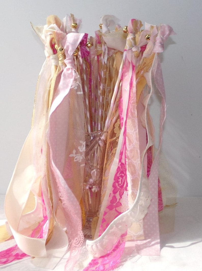 Fairy princess wands, 24 birthday party favors, wedding send off image 1