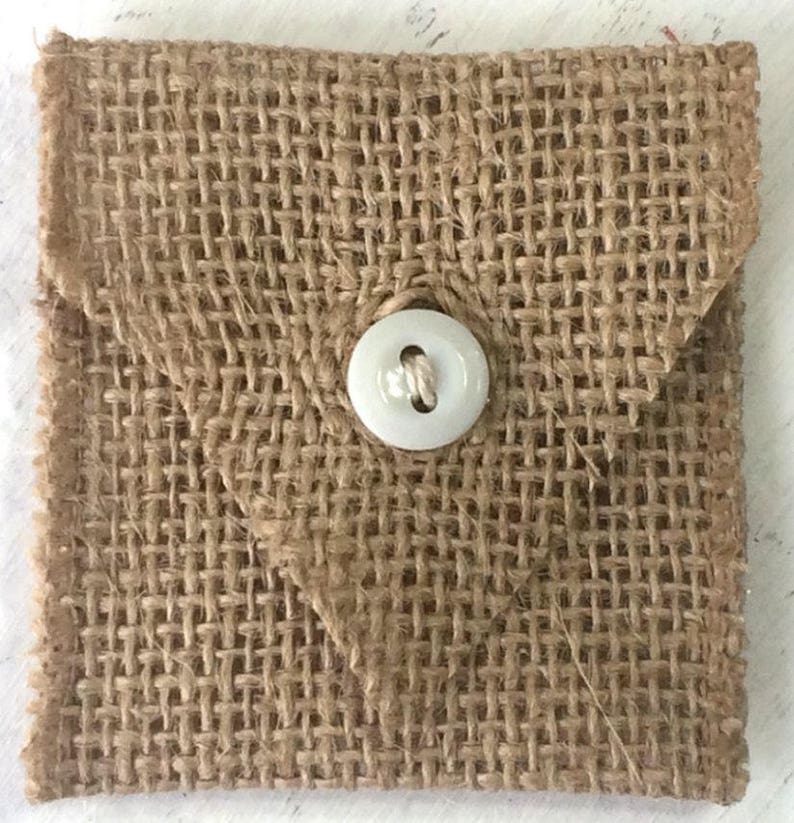 100 Burlap Wedding Favor Envelopes Rustic Coin Money Jewelry Etsy