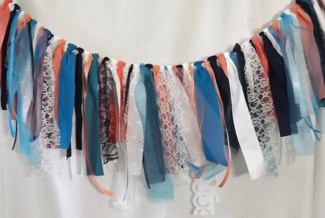 Fabric Garland Party Decoration Birthday or Graduation Party Etsy