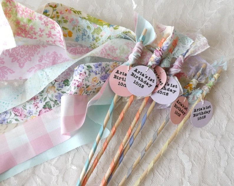 12 Spring fairy wands, birthday party favors, flower girl bouquet alternative image 5