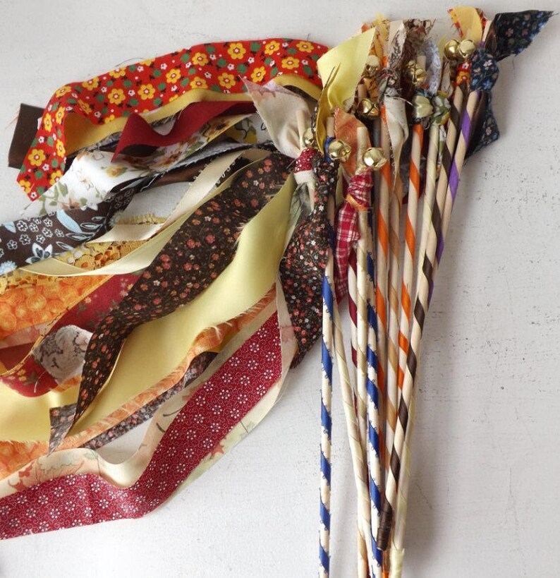 Autumn wedding wands set of 50 Fall party favors bride groom Etsy