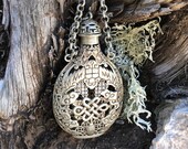 Bat Motiff Tibetan Silver Ritual Altar Feng Shui Zen Eastern Antique Wall Hanging Good Luck Charm Prosperity Chi Goth Witch Witchy Occult