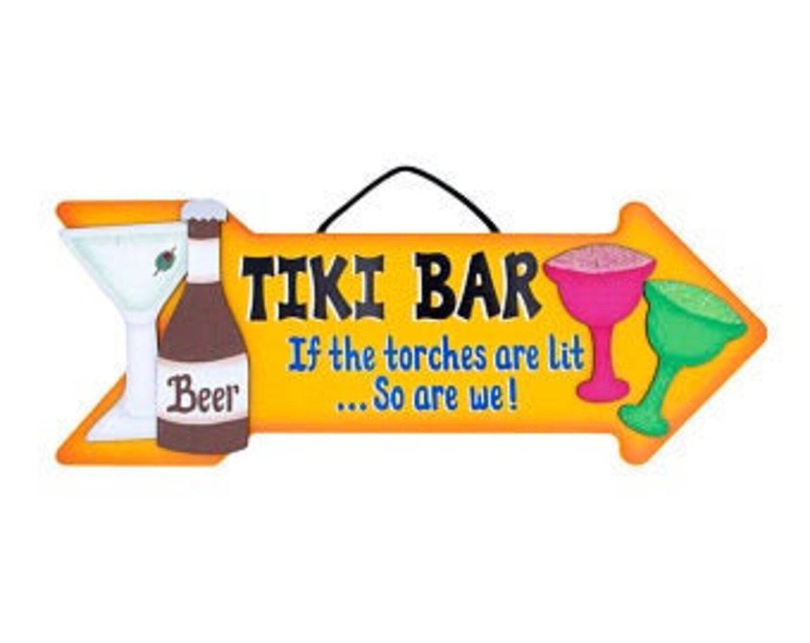 Tropical Funny Tiki Bar Sign Etsy