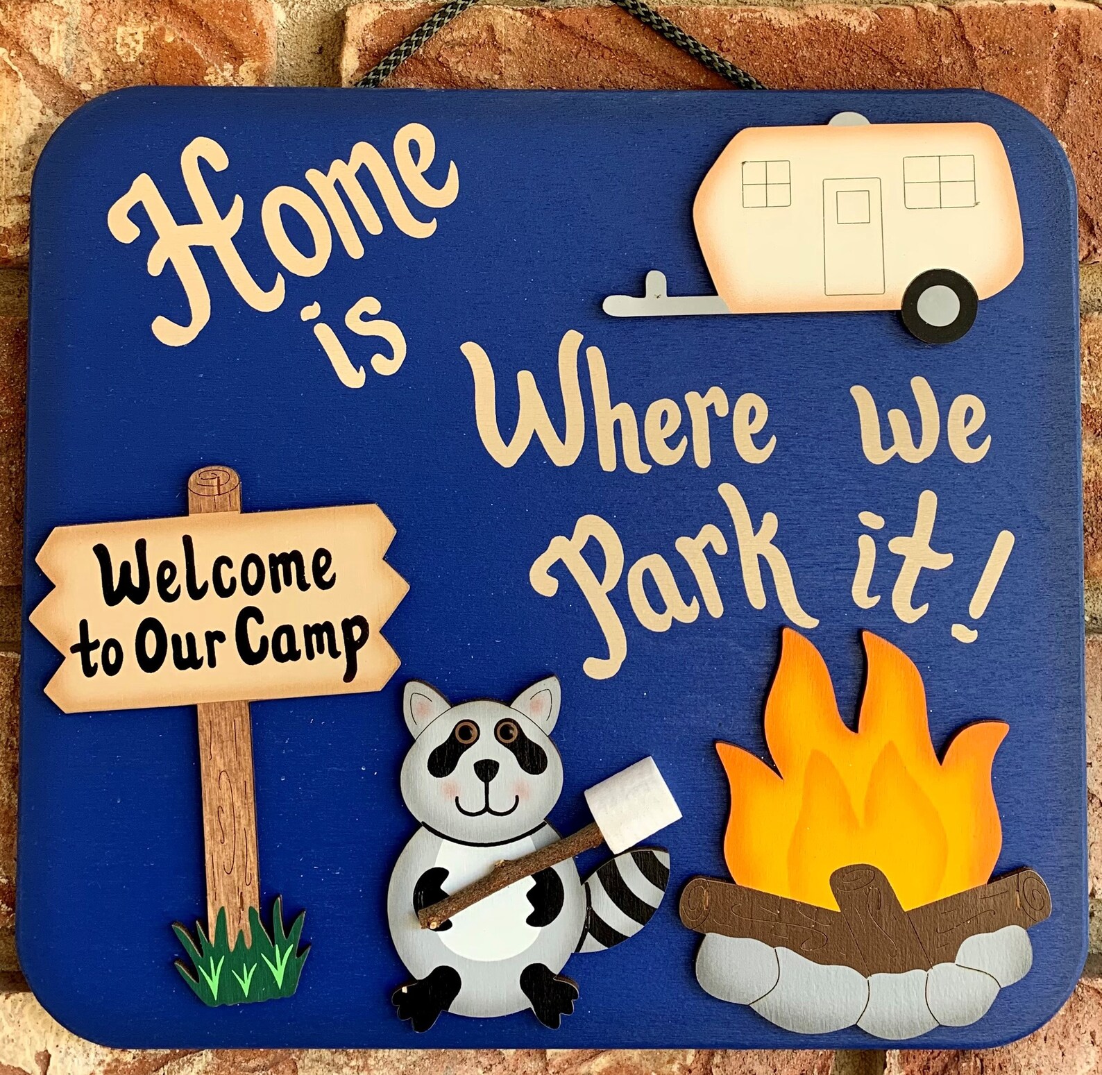 Outdoor Camping Sign RV Sign Home is Where We Park It Etsy