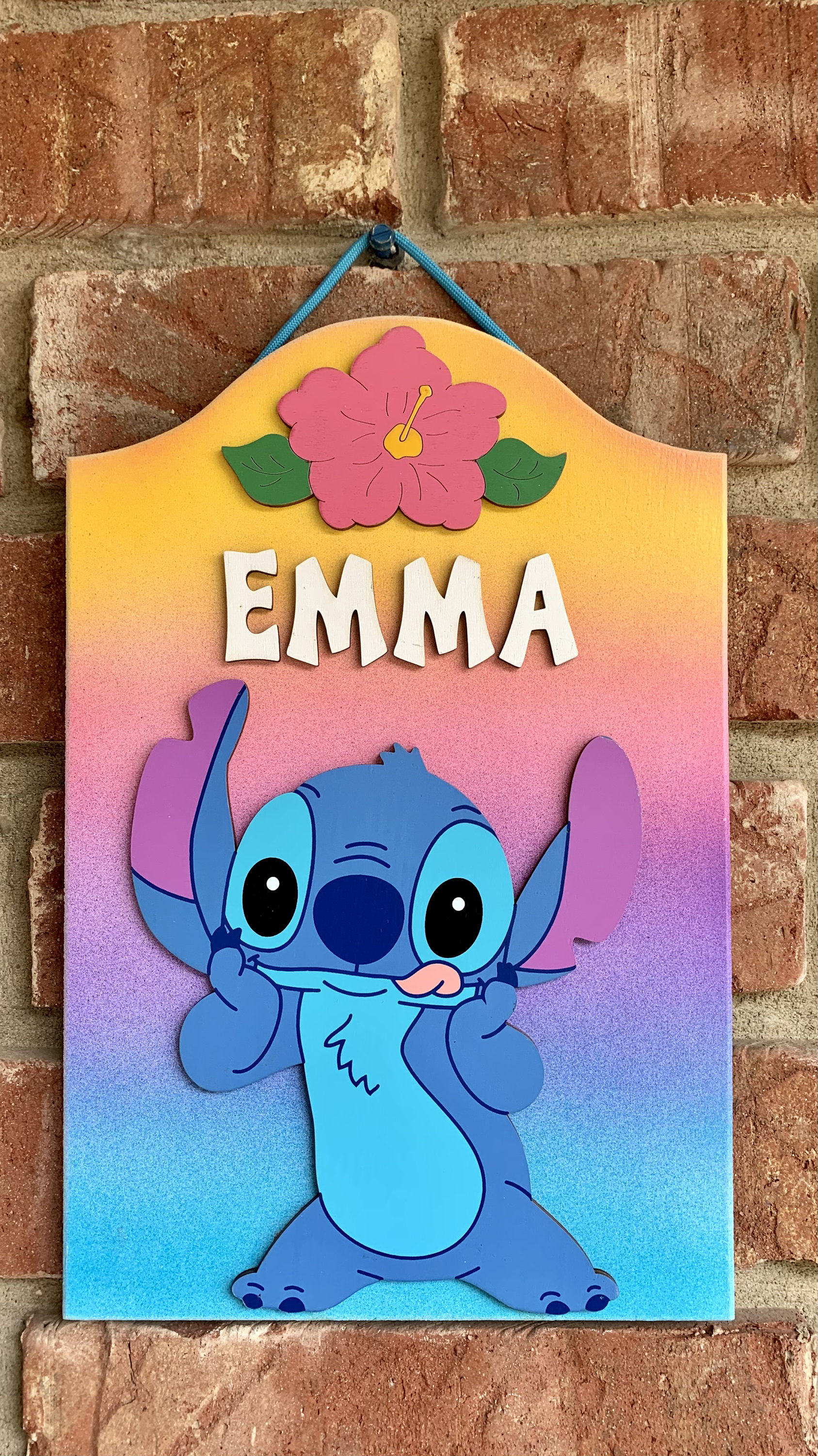 Stitch Sign In Stitch Personalized Hand Painted Wooden Decorative Stitch Sign Stitch ...