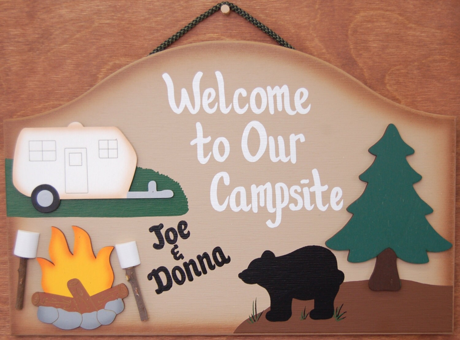 PersonalizedWood Outdoor Camping Sign to Our Etsy