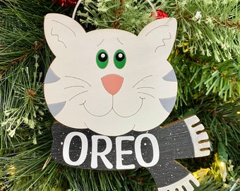 Cat ornament Personalized Pet