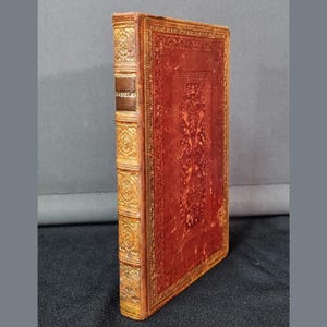 The History of Rasselas, Prince of Abyssinia, by Samuel Johnson, antiquarian leather binding from 1823, a lovely book full of character