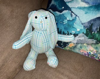 Memory bunny, memory rabbit, handmade from loved ones clothes