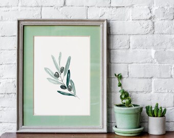 Eucalyptus watercolor Digital Illustration Home Decor Direct download Printable Wall Art Botanical Prints Botanic Print Printable Art