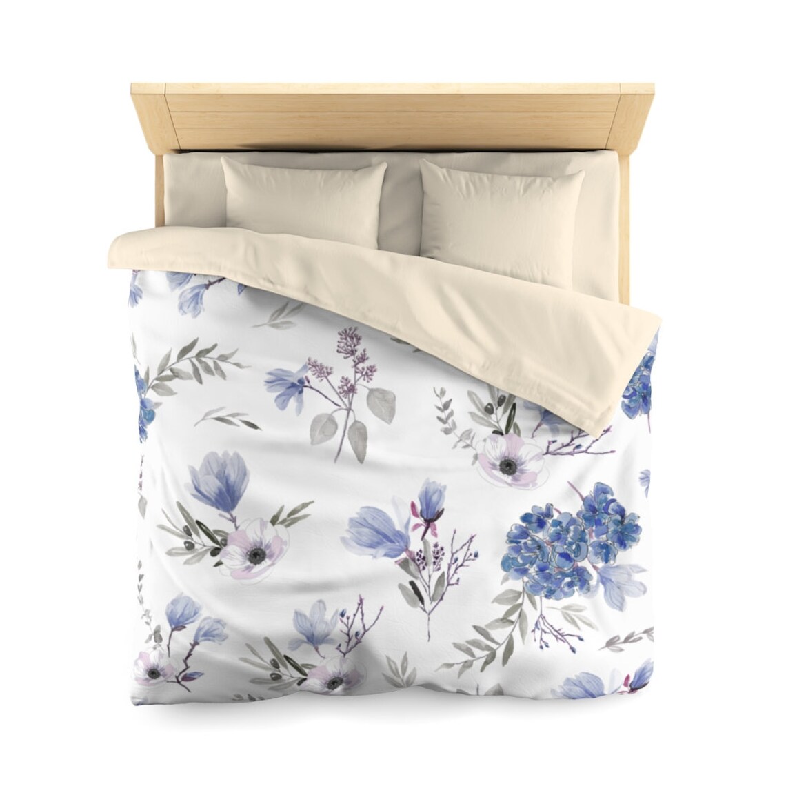 Duvet Cover Queen Botanical Bedding Flowers Pattern Floral Etsy Ireland