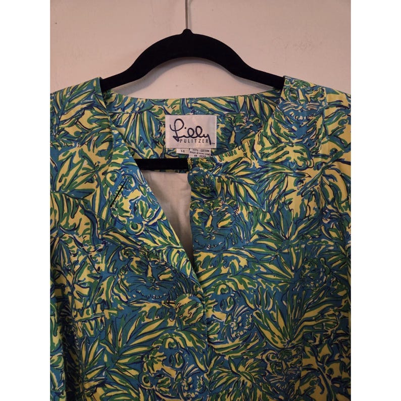 Vintage Lilly Pulitzer cropped jacket-size 14 image 1