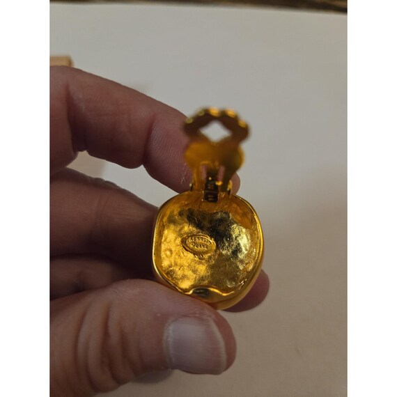 Vintage Kenneth J Lane clip on earrings - image 3