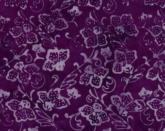 Floral Batik - Tone on Tone-   Coastal Chic - Maywood Studio MAS B25 026 Dark Purple  - Priced by the half yard