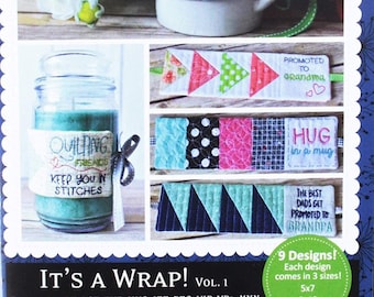 It's A Wrap Voume 1 CD  KD572  Machine Embroidery In The Hoop - Kimberbell - CD Machine Embroidery