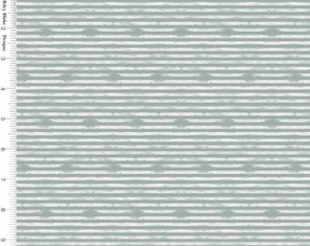 Stripe Fabric - Scuffed Stripe - Abbie - Sue Daley Designs with Gabrielle Neil - Riley Blake Designs C7715 Gray - Priced by the 1/2 Yard