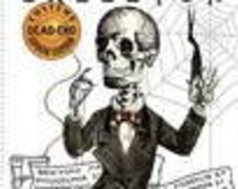 Skeleton Costume makers ball - JW Frisch - vintage style costumers - Master Tailor -  Riley Blake P8360-WHITE Priced by the 24-Inch panel
