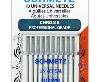 Schmetz 4133 Universal Chrome Machine Needles - Professional Grade sz 80/12 - (10) Needles Per Pack